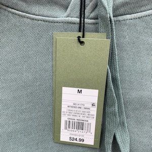NWT Men's M Mint Green Hoodie